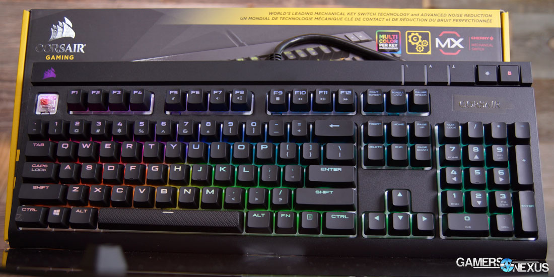 Teclado STRAFE RGB Mechanical Gaming — CHERRY® MX SILENT