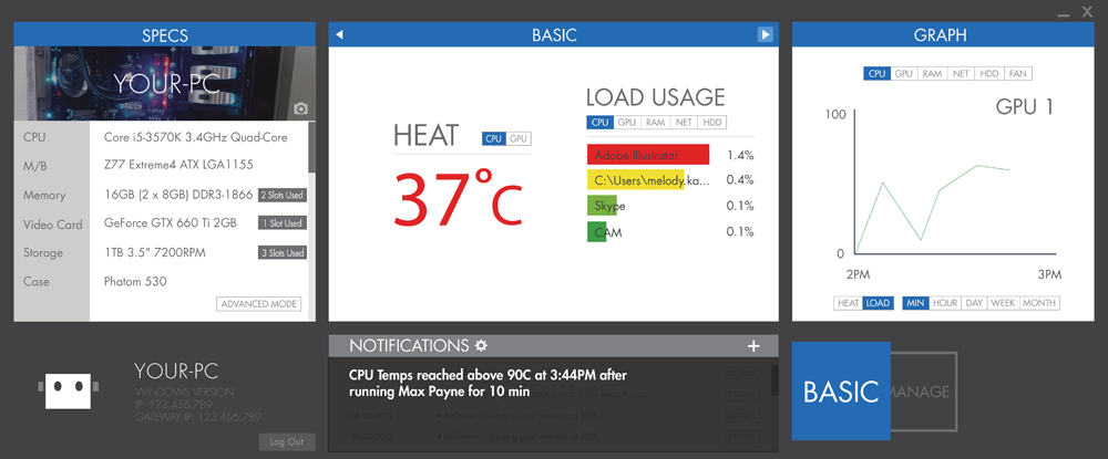 NZXT CAM  PC Monitoring and Configuration Software