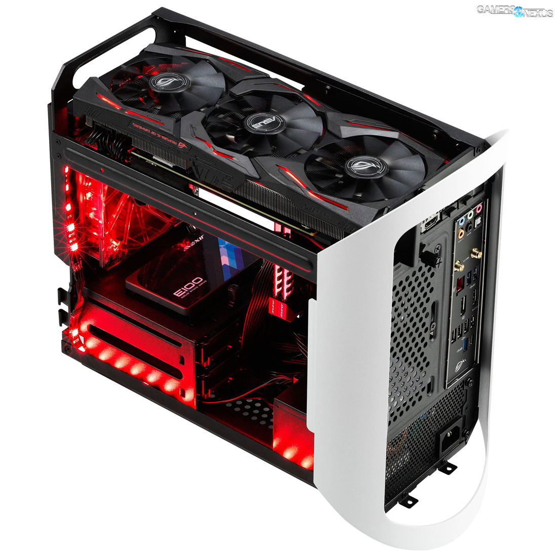 Itx case full size on sale gpu