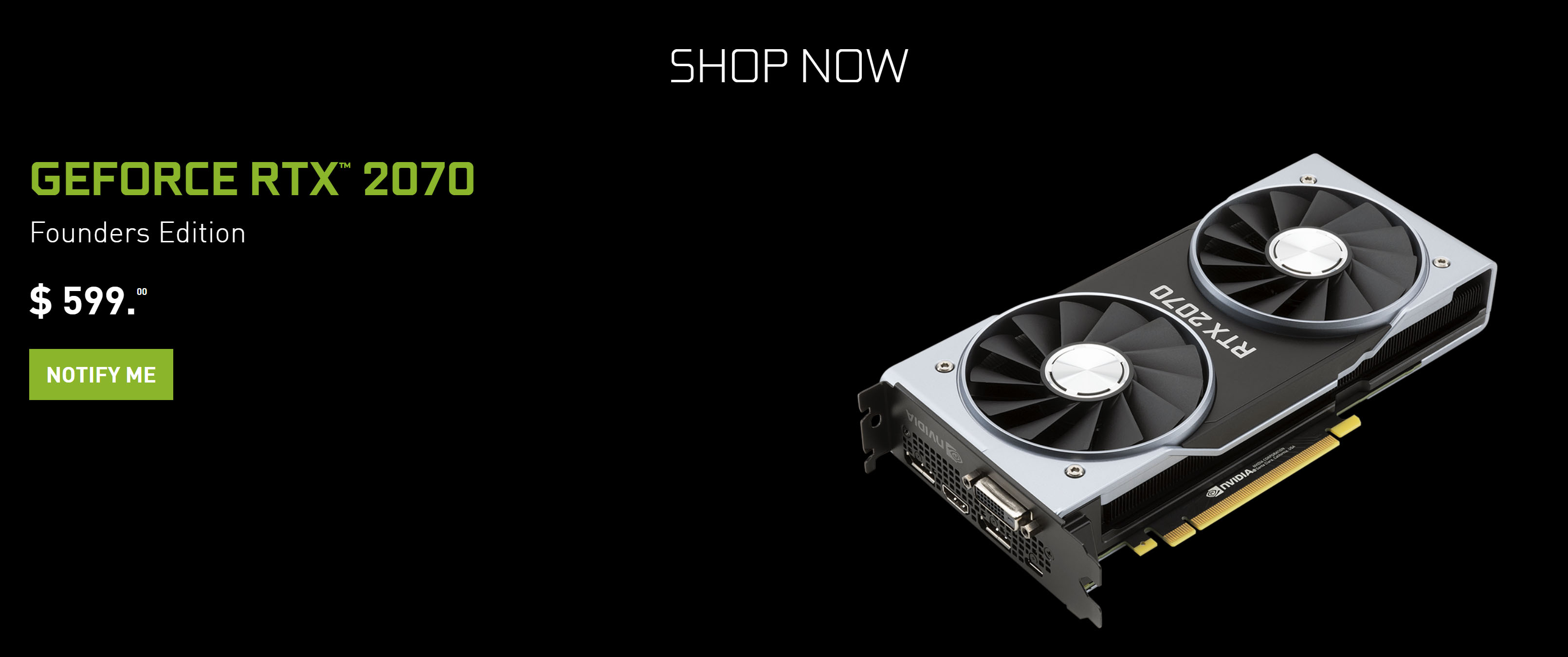 NVIDIA Announces the GeForce RTX 20 Series: RTX 2080 Ti & 2080 on Sept.  20th, RTX 2070 in October