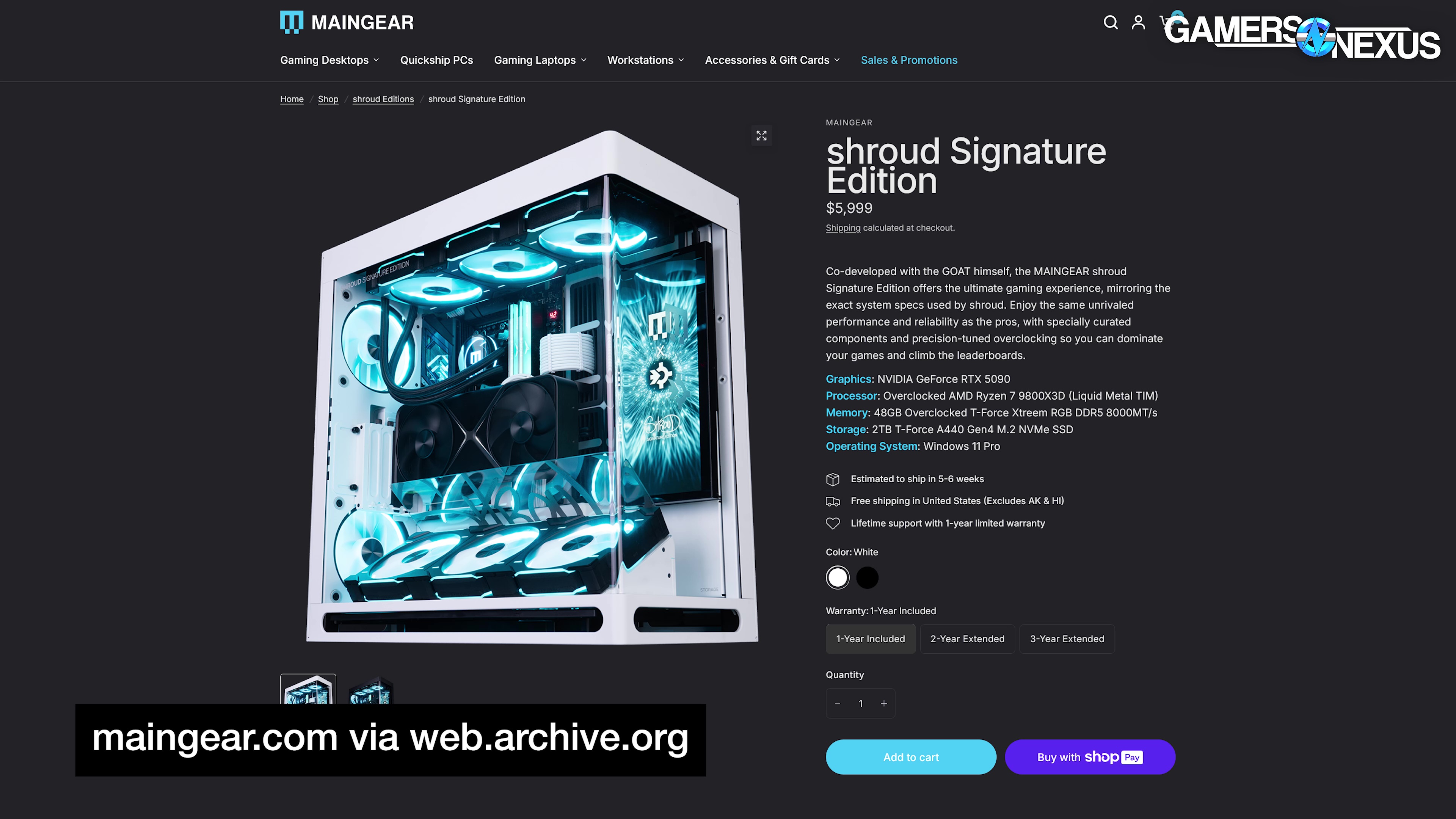 Maingear Overclocked Prebuilt with Liquid Metallic: $6000 Shroud Pre-Constructed Gaming PC Evaluate 4