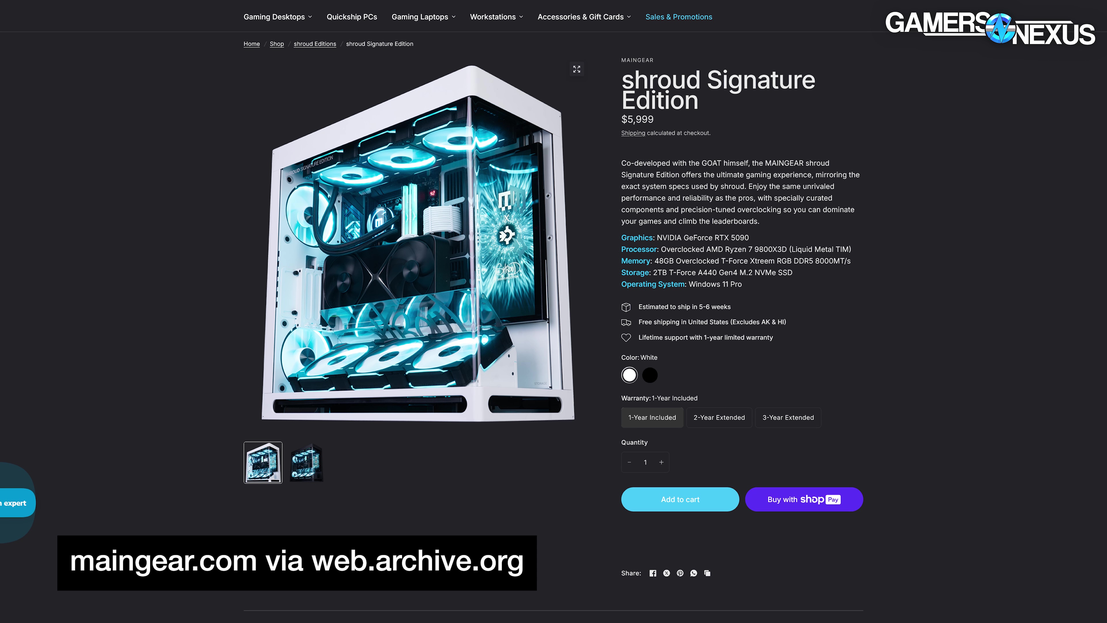 Maingear Overclocked Prebuilt with Liquid Metallic: $6000 Shroud Pre-Constructed Gaming PC Evaluate 9
