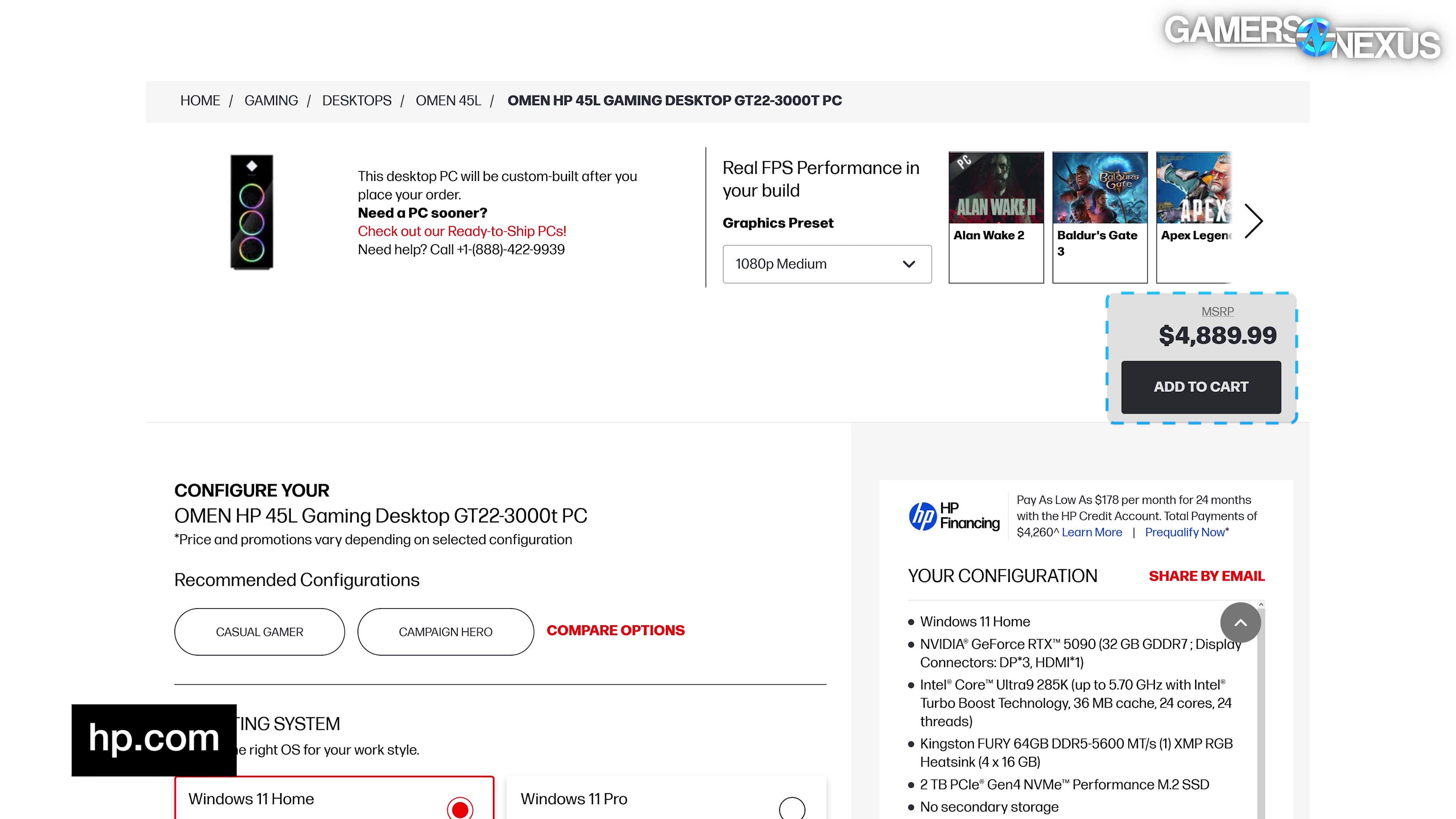 HP Scammed Us: HP Omen 45L is the Worst Pre-Constructed We have Reviewed 1