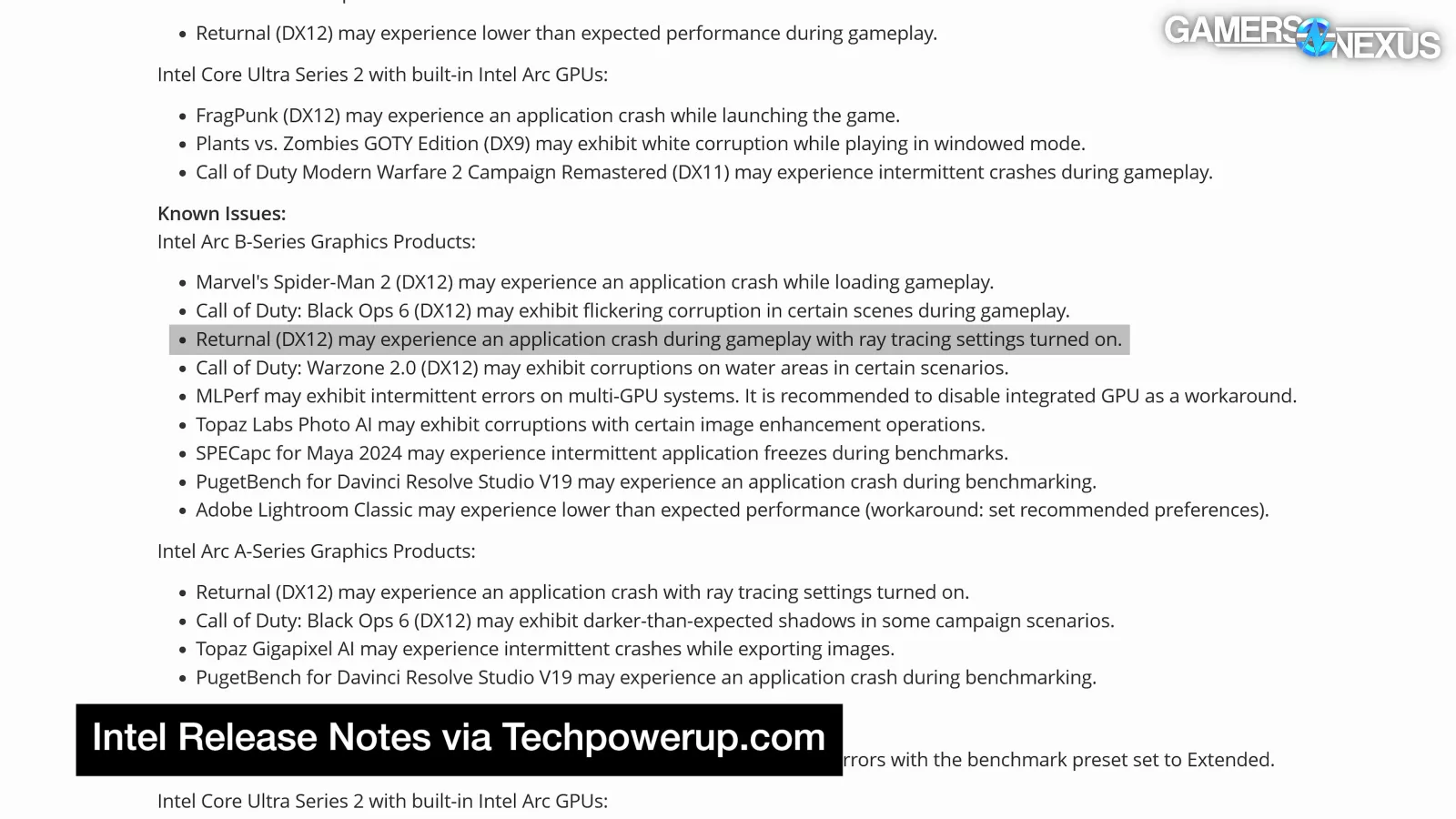 Intel Arc GPU Driver Issues Revisited: 2025 Arc Graphics Driver Assessment 74