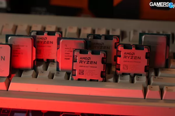 Various CPUs on keyboard.