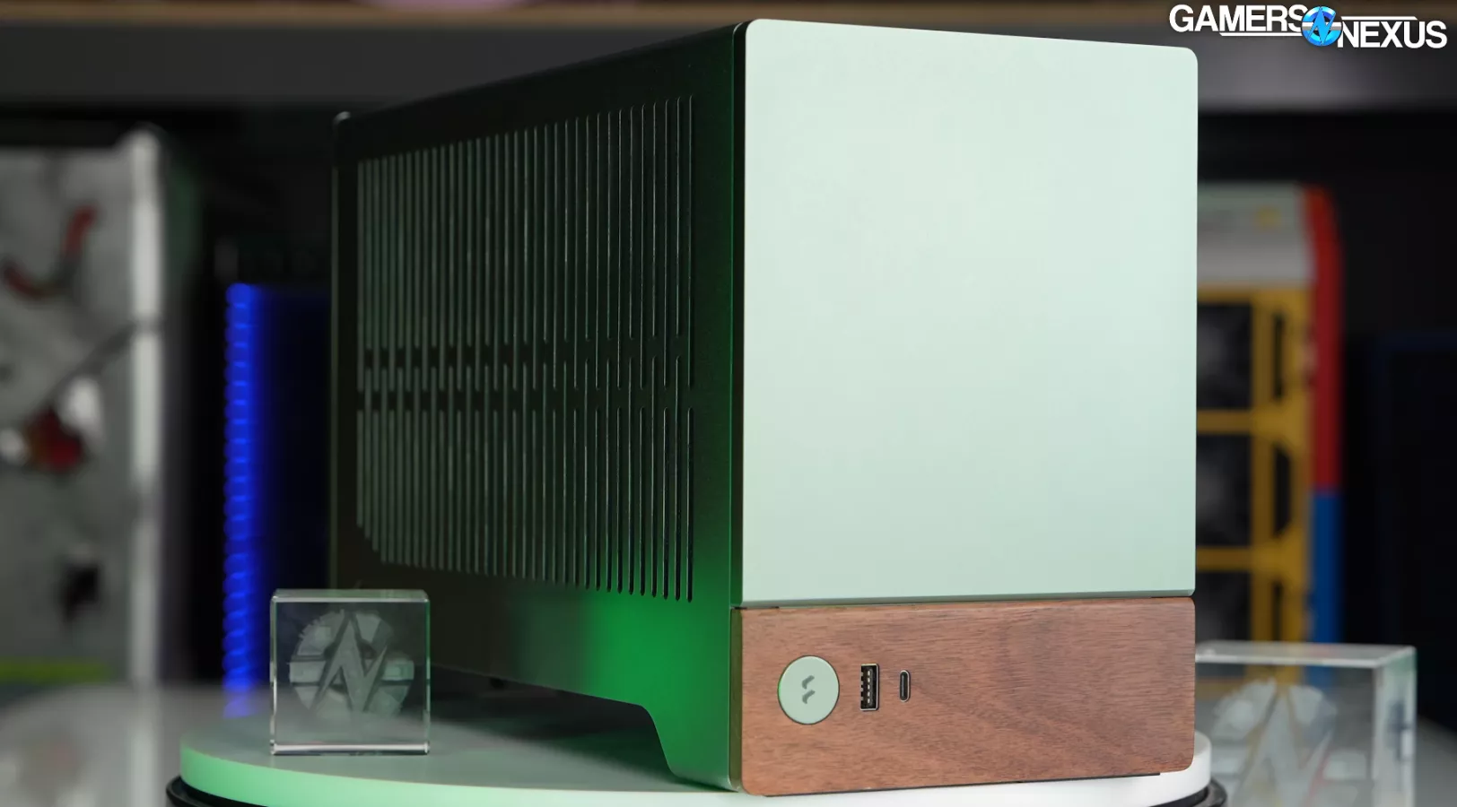 Impressive Fractal Terra Mini-ITX Case: Wood, Aluminum, & Gull-Wing Doors 