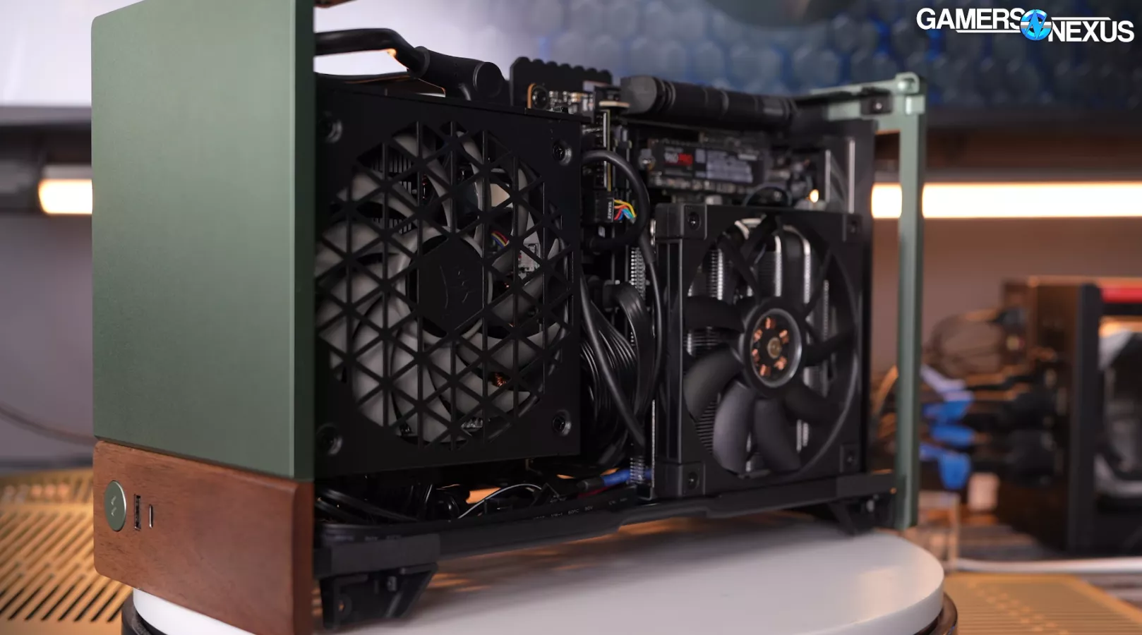 Impressive Fractal Terra Mini-ITX Case: Wood, Aluminum, & Gull-Wing Doors 